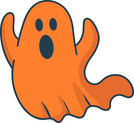 cute funny halloween ghost