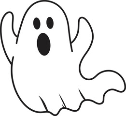 cute funny halloween ghost