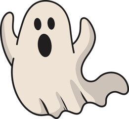 cute funny halloween ghost