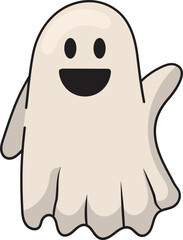 cute funny halloween ghost