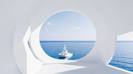 Obraz premium Bright tone abstract modern architecture