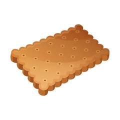 Homemade baked squared cookie, sugar biscuit 