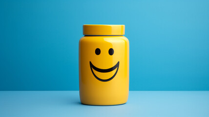 cup of tea with smile face