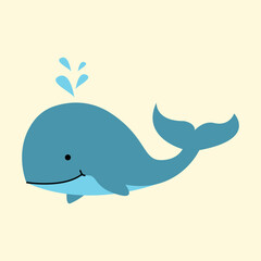 animal. fish. cartoon. sea. whale.