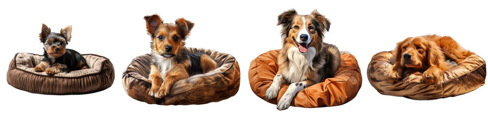  Pet bed  Hyperrealistic Highly Detailed Isolated On Transparent Background Png File