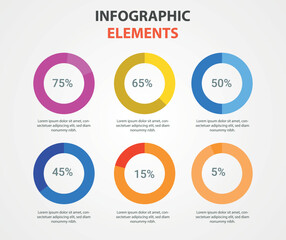 Infographic design vector and marketing icons can be used for workflow layout, diagram, annual report, web design. Business concept with 3, 4, 5,6,7 and 8 options, steps or processes.