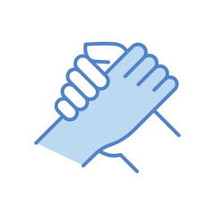 Friendship  day icon isolate white background vector stock illustration.