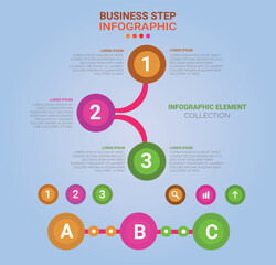Infographic design vector and marketing icons can be used for workflow layout, diagram, annual report, web design. Business concept with 3, 4, 5,6,7 and 8 options, steps or processes.