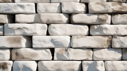 White bricks with grey Joints, Background.