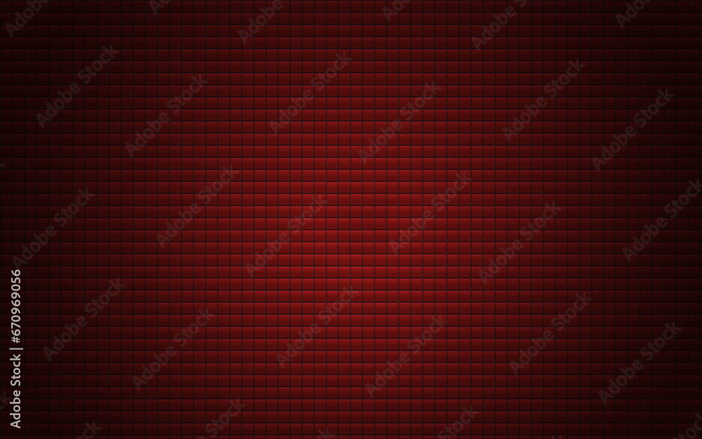 Aufkleber abstract background with small merged red square shapes, the edges are slightly darkened