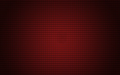 Abstract background with small merged red square shapes, the edges are slightly darkened