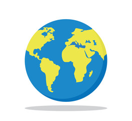 earth globe icon vector