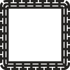 asian border frame