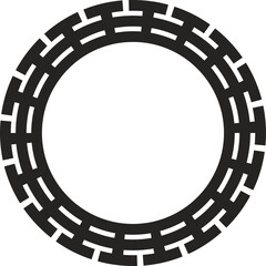 Fototapeta premium asian border frame