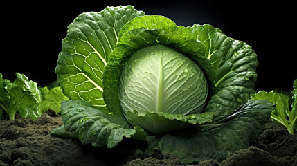 Obraz premium beautiful cabbages photoshooting artwork
