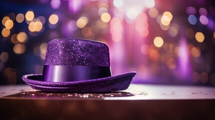 Stage Hat with Bokeh Effect