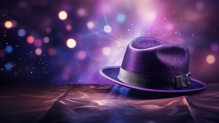 Stage Hat with Bokeh Effect