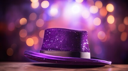 Stage Hat with Bokeh Effect