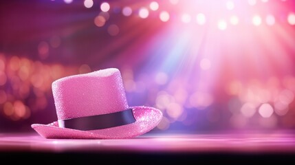 Stage Hat with Bokeh Effect