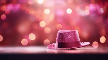 Stage Hat with Bokeh Effect