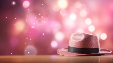 Stage Hat with Bokeh Effect