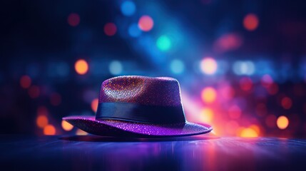 Stage Hat with Bokeh Effect