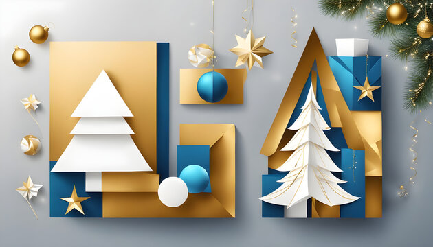 christmas tree with gifts