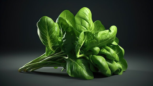 marketing photoshooting showing spinach, beautiful artwork
