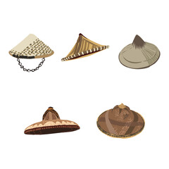 Salakot Splendor: A Vector Collection of Filipino Heritage Hats of the Philippines
