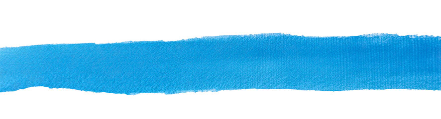 Niebieski pas namalowany pastelą olejną. Transparentne tło. 
