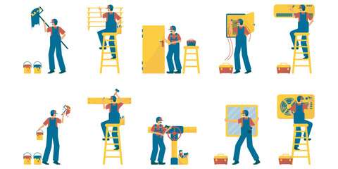Home Repair Work Illustration