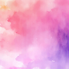 pink background with clouds, abstract watercolor background