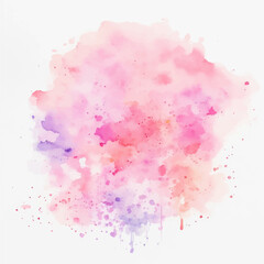 Abstract watercolor background, pink watercolor splashes