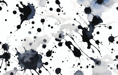 black ink splat background
