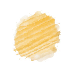 Yellow Watercolor paint strokes