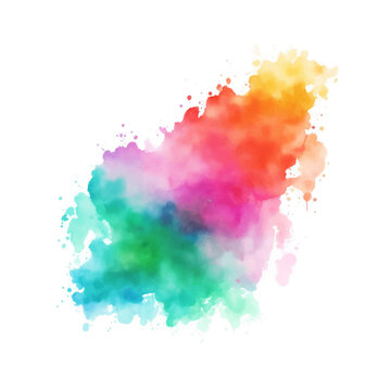 colorful watercolor splashes, Watercolor background with watercolor, colorful watercolor splash