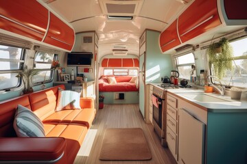 Modern camper van interior design