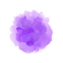 Abstract watercolor paint splashes, Purple watercolor