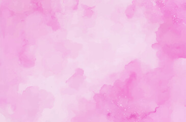 Pink watercolor background, abstract watercolor background with clouds, abstract watercolor background with space