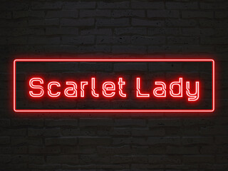 Scarlet Lady のネオン文字