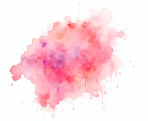 Pink watercolor splashes