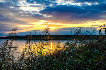 Rangsdorfer See im Sonnenuntergang