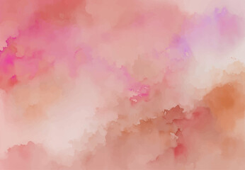 Abstract watercolor background with watercolor, Orange watercolor, Pink watercolor