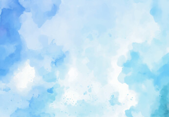 Blue watercolor splash background eps10 vectors illustration