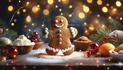 gingerbread cookies and christmas cookies