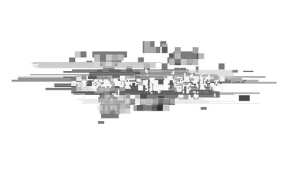 Glitch noise distortion of broken video transparent backgrounds, VHS effect, glitch digital color...