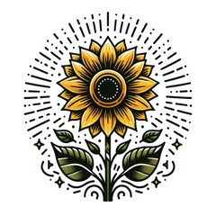 Vibrant Sunflower Tattoo Design: A Fusion of Nature and Artistry