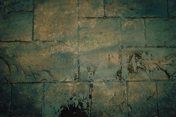 Wet pavement tile close up 