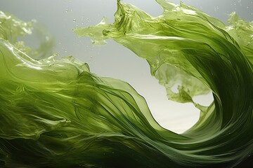 Bioplastics from algae concept icon - obrazy, fototapety, plakaty