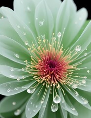 red dahlia flower in garden